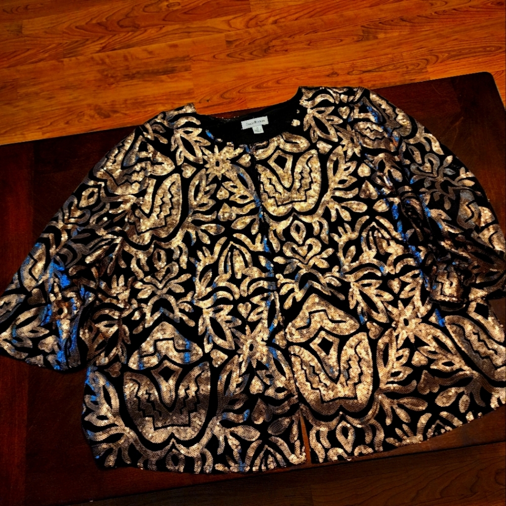 Joan Rivers Jacket with Sequins